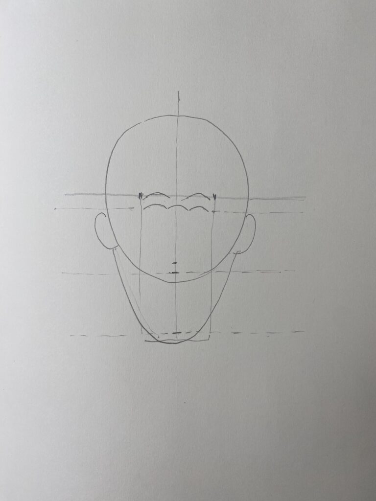 how to draw facial features step by step